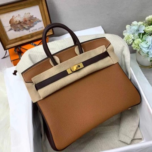 Hermes Birkin Bag Original Leder 35CM Farblich passend 17888 Braun&Dunkelbraun