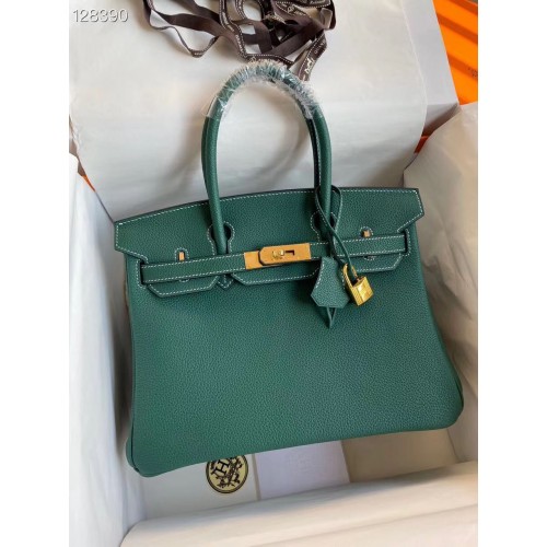 Hermes Birkin Bag Original Togo Leder 17825 Grün