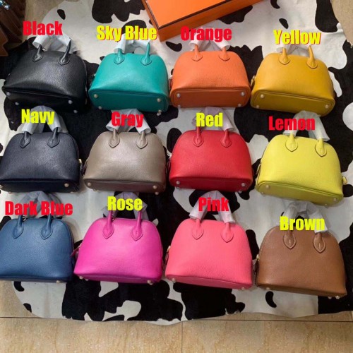 Hermes Bolide 18CM Mini-Einkaufstasche aus Schafsleder B3388