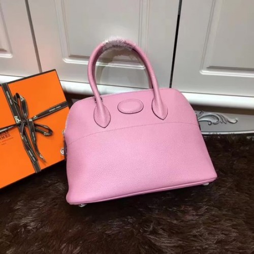 Hermes Bolide 31CM Kalbsleder Tragetasche B3302 Rosa