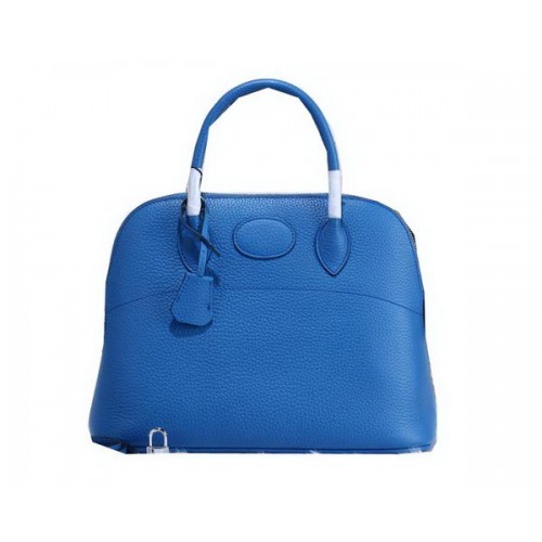 Hermes Bolide 31CM Kalbsleder Tragetasche H509083 Blau