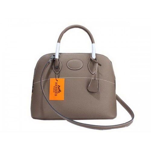 Hermes Bolide 31CM Kalbsleder Tragetasche H509083 Grau