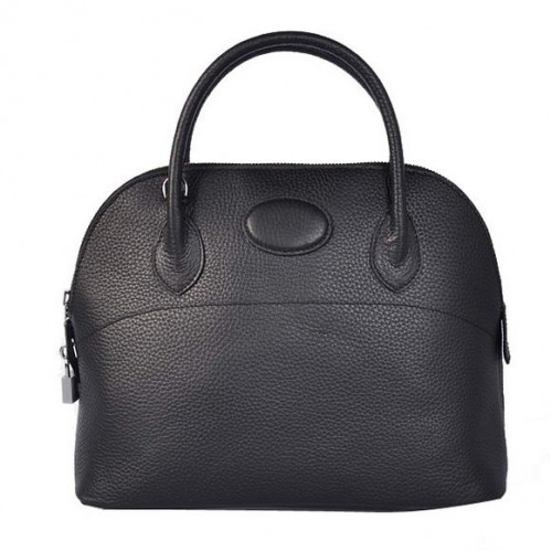 Hermes Bolide 31CM Tragetaschen Clemence H1031 Schwarz
