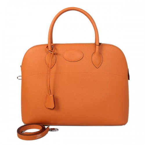 Hermes Bolide 37CM Tragetaschen Kalbsleder Orange