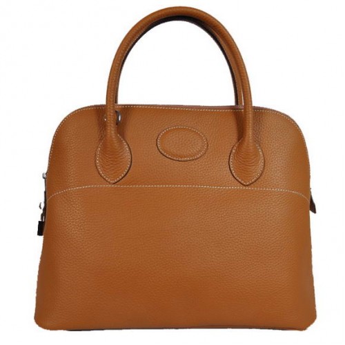 Hermes Bolide 37CM Tragetaschen Clemence H1037 Kamel