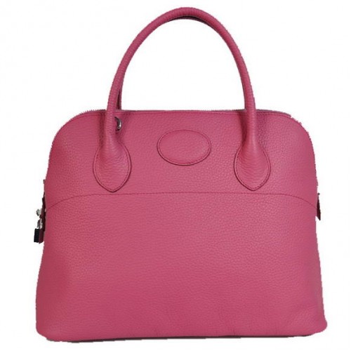 Hermes Bolide 37CM Tragetaschen Clemence H1037 Pfirsich