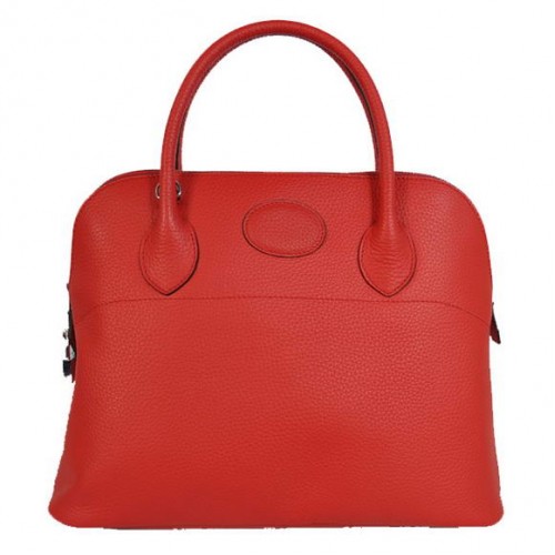Hermes Bolide 37CM Tragetaschen Clemence H1037 Rot