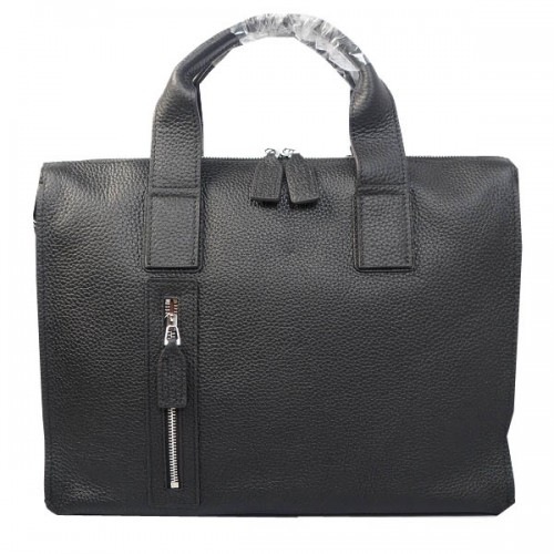 Hermes Aktentasche Original genarbtes Leder H8813 Schwarz