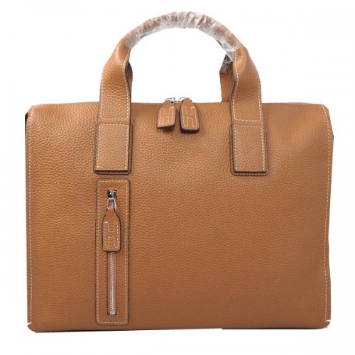 Hermes Aktentasche Original genarbtes Leder H8813 Weizen