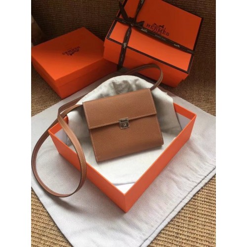 Hermes Clutch Epsom Kalbsleder H0589 braun