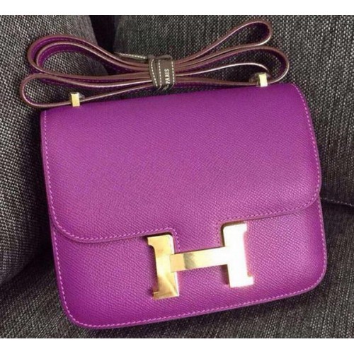 Hermes Constance Tasche Kalbsleder H9999 Lila