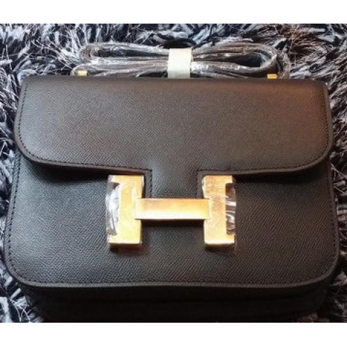 Hermes Constance Tasche Litschileder H9998 Schwarz