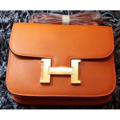 Hermes Constance Tasche Litschileder H9998 Orange