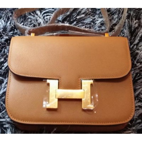 Hermes Constance Tasche Litschileder H9998 Weizen
