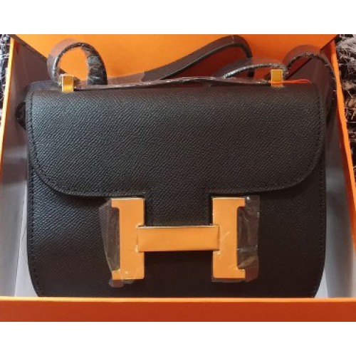 Hermes Constance Tasche Litschileder H9999L Schwarz