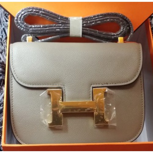 Hermes Constance Tasche Litschileder H9999L Grau