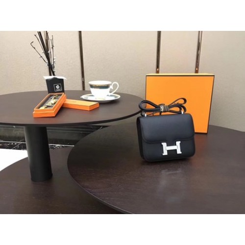 Hermes Constance Tasche Original Kalbsleder H9910 Schwarz