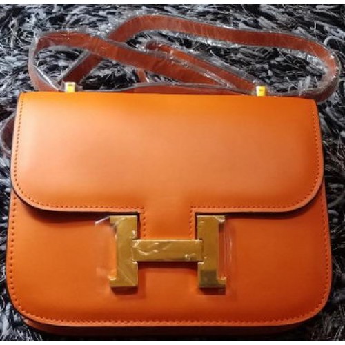 Hermes Constance Tasche Glattleder H9998S Orange