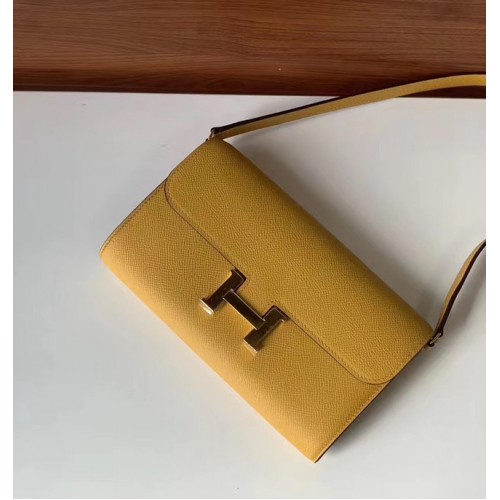 Hermes Constance to go Mini Tasche H4088 gelb