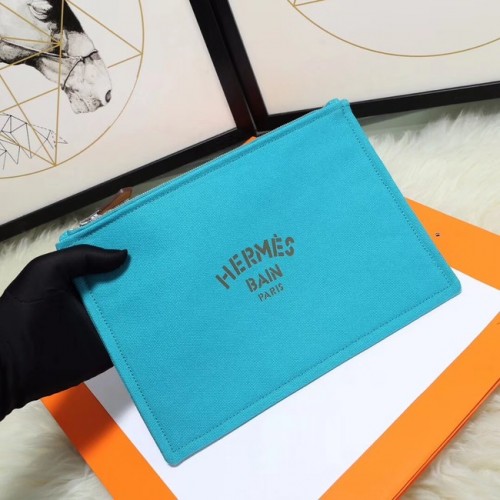 Hermes Kosmetiktasche H3700 Hellblau