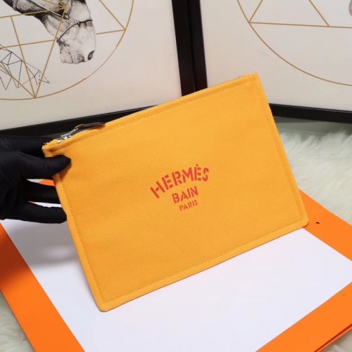 Hermes Kosmetiktasche H3700 Mangogelb
