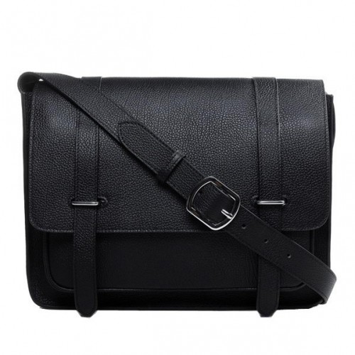 Hermes Etriviere Umhängetasche Togo Leder H1069 Schwarz