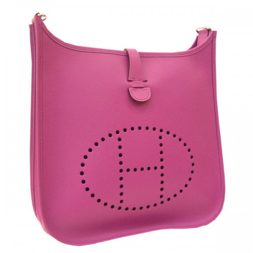 Hermes Evelyn II PM Silberne Klammer Epson Cyclamen