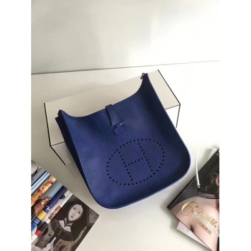 Hermes Evelyne 30cm Umhängetasche E3301 Blau