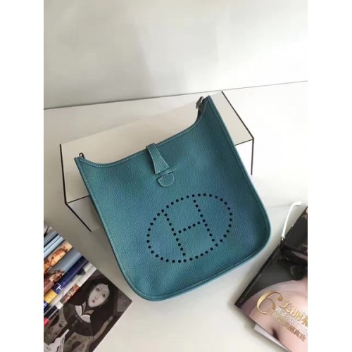 Hermes Evelyne 30cm Umhängetasche E3301 Hellblau
