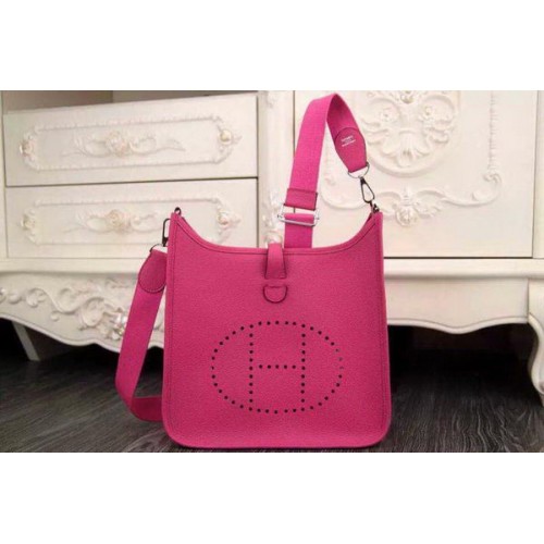 Hermes Evelyne 28cm Umhängetasche Original Leder H1188 Rose