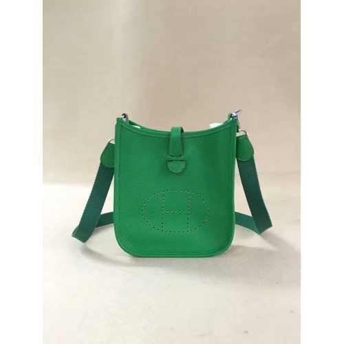 Hermes Evelyne original Togo Leder Mini Umhängetasche H15698 grün