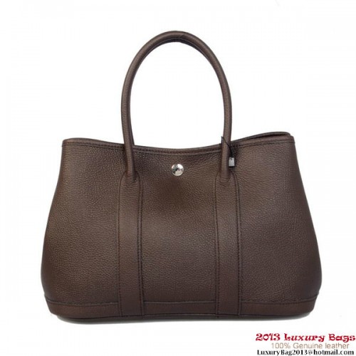 Hermes Garden Party 30CM Tasche Kalbsleder A1288 Braun