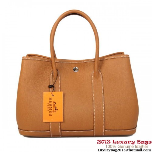 Hermes Garden Party 30CM Tasche Kalbsleder A1288 Kamel