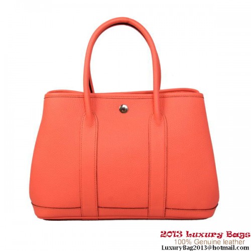 Hermes Garden Party 30CM Tasche Kalbsleder A1288 Hellrot