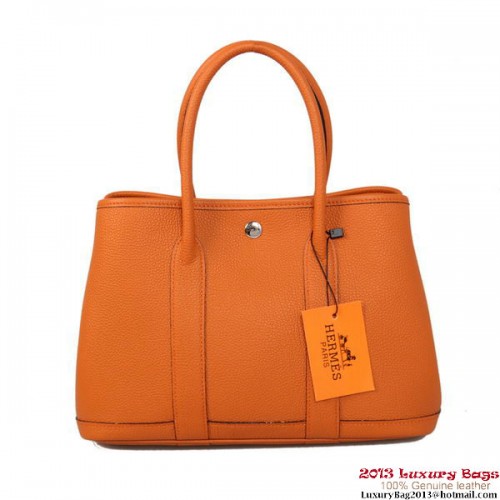 Hermes Garden Party 30CM Tasche Kalbsleder A1288 Orange