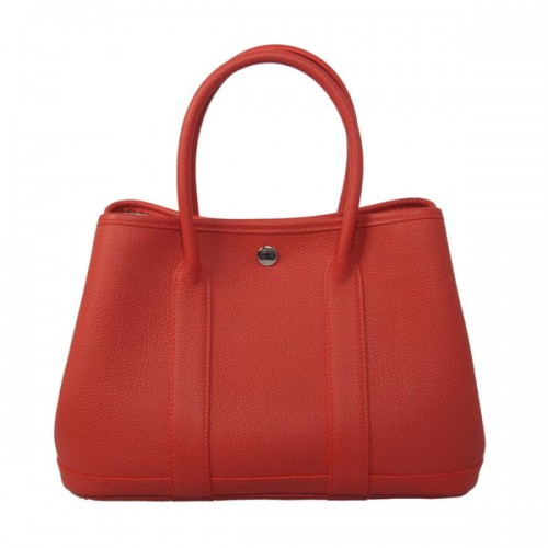 Hermes Garden Party 30CM Tasche Kalbsleder Rot