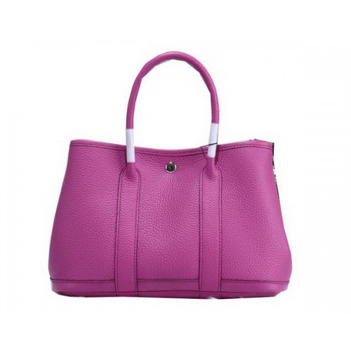 Hermes Garden Party 30cm Tragetaschen Körniges Leder Lavendel