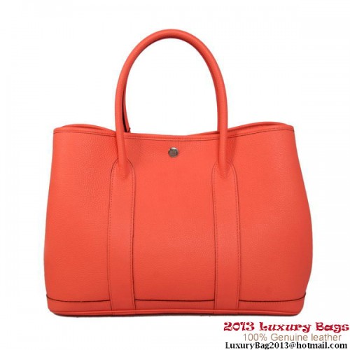 Hermes Garden Party 36CM Tasche Kalbsleder A1288 Hellrot