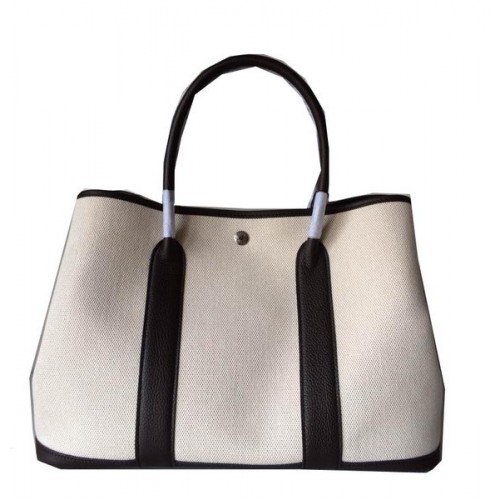 Hermes Garden Party 36CM Tasche Canvas Leder H11M Braun