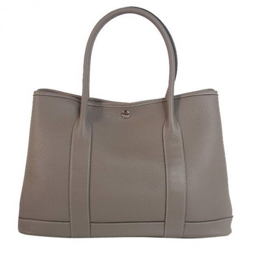 Hermes Garden Party 36CM Tasche Clemence Grau