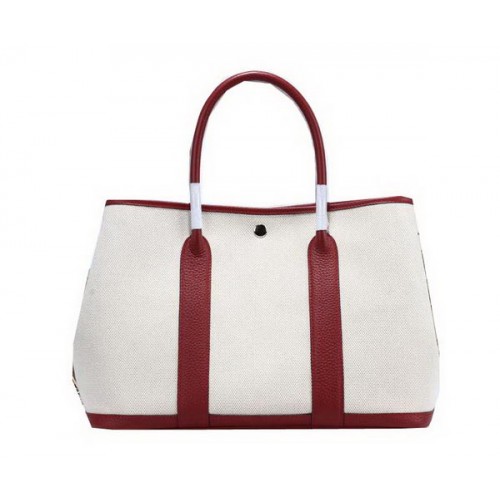 Hermes Garden Party 36cm Tragetasche Canvas Burgund