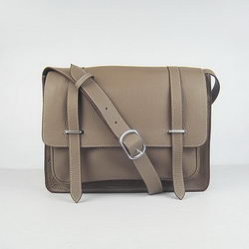 Hermes Jypsiere Togo Umhängetasche aus Leder H2810 Khaki
