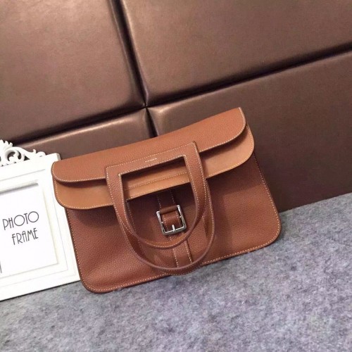 Hermes Halzan Togo Original Leder H3909 Braun