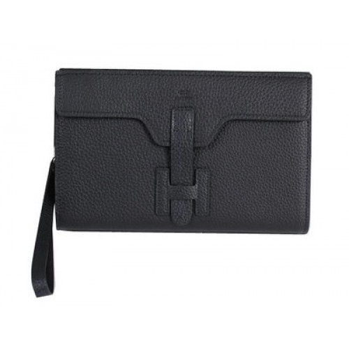 Hermes Jige Clutch Bag Kalbsleder HQ8059 Schwarz