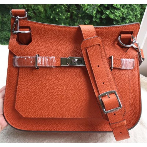 Hermes Jypsiere 31CM Umhängetasche Kalbsleder H0880 Orange