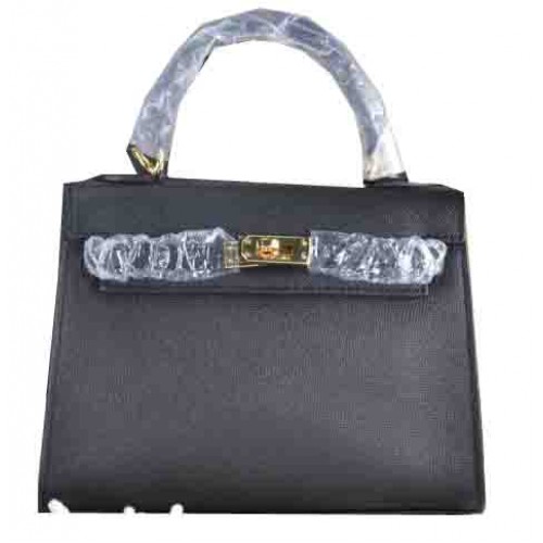 Hermes Kelly 22cm Tragetasche Kalbsleder Schwarz
