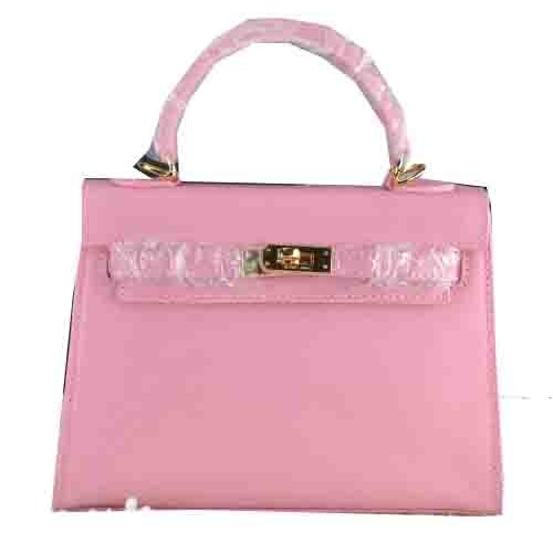 Hermes Kelly 22cm Einkaufstasche Kalbsleder Rosa