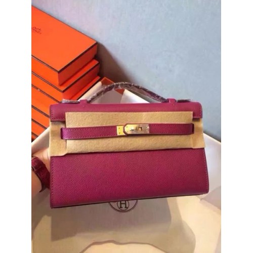 Hermes Kelly 22cm Tragetasche Original Leder KL22 Rose