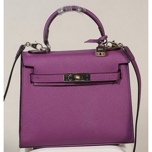 Hermes Kelly 25cm Tragetasche Togo Leder K2138 Lila