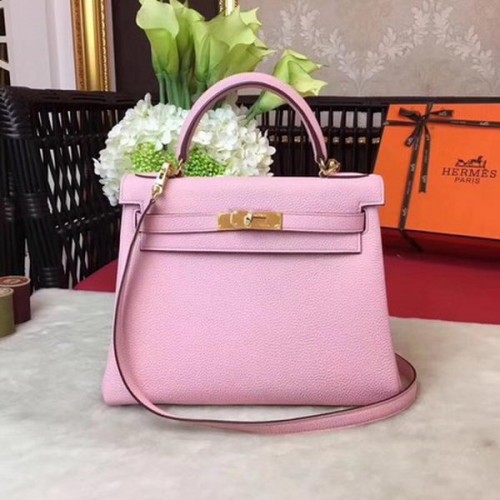 Hermes Kelly 32cm Umhängetasche TOGO Leder KY32 Rosa